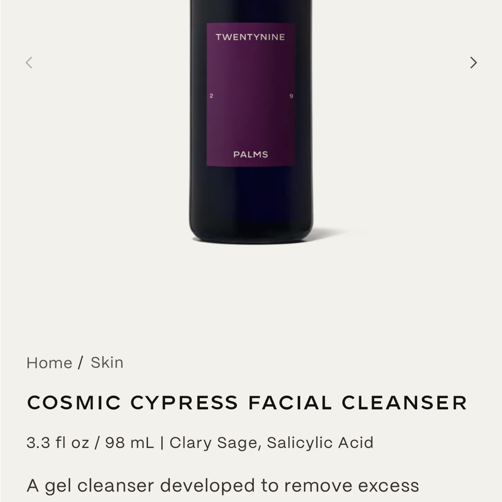 Purple Gel Cleanser with Citric and Salicylic Acid